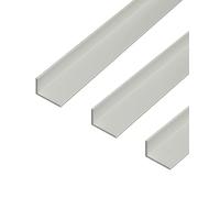 GAH-Alberts 498283 473761 - Perfil angular de aluminio (1000 x 40 x 20 mm, anodizado), color plateado