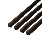 GAH-Alberts 498801 480028 - Perfil angular de aluminio (1000 x 20 x 20 mm, bronce anodizado, 4 unidades)