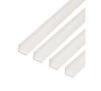 GAH-Alberts 499204 485832 - Perfil angular de plástico (1000 x 50 x 50 mm, 4 unidades), color blanco