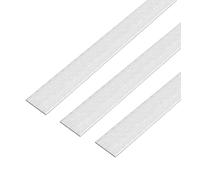 GAH-Alberts 499495 488826 Barra plana autoadhesiva en aluminio de calidad premium, longitud 1 m, ancho 30 mm, juego de 3