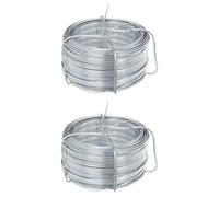 GAH-Alberts 530495 530068 - Bobina de alambre galvanizado (1,3 mm de diámetro, 50 m de longitud, 2 unidades)