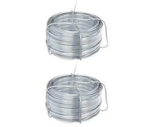 GAH-Alberts 530495 530068 - Bobina de alambre galvanizado (1,3 mm de diámetro, 50 m de longitud, 2 unidades)