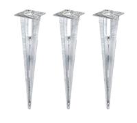 GAH-Alberts 663612 658601 - Soporte para postes de valla de acero galvanizado en caliente, longitud 500 mm, para postes de 34 mm de diámetro