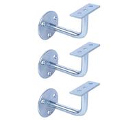 GAH-Alberts 702434 702489 - Soporte de pasamanos (galvanizado, para atornillar, superficie recta, 3 unidades)