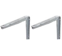 GAH-Alberts 800826 800703 - Consola de perfil en T (disponible en varios modelos, para uso extremo y carga, galvanizado en caliente, altura 200 mm, profundidad 250 mm, juego de 2 unidades)