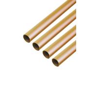 GAH-Alberts Tubo redondo 497620 471224, latón, 1000 x 4 x 0,5 mm, 4 unidades