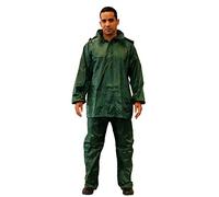 Gahibre Traje de Agua Completo | Chubasquero Plegable y Ligero | Traje Impermeable de Trabajo | Conjunto Impermeable Completo | Color Verde, Talla 3XL