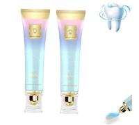 Gahwa Pasta Dentífrica Blanqueadora Triple, Refresca El Aliento, Protege El Esmalte Y Fortalece Los Dientes, Pasta Dentífrica Blanca (2 x 100 g)