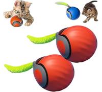 Gahwa Speedy Tail 2.0, 2025 New Speedy Tail Cat Toy Toys King of Interactive Cat Toy Ball, juguete automático para gatos, alivia la ansiedad (naranja-2 piezas)