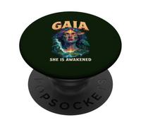 Gaia Diosa Griega Madre Tierra Naturaleza Amante Bruja Pagano PopSockets PopGrip Adhesivo