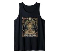 Gaia Madre Tierra Árbol de la Vida Diosa Mitología Arte Camiseta sin Mangas