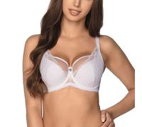 Gaia Sujetador Semi-Acolchado Floral para Mujeres 931 Veronika, Blanco 2,90G