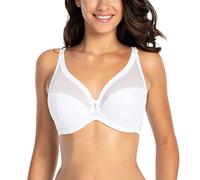 GAIA Sujetador Sonia Semi-Soft - Sujetador Semi-Reforzado - Sujetador De Cobertura Media - Sin Aros Laterales - Fuerte Soporte - Sujetador con Aros - Blanco G75