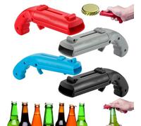GAIALYST 4 pistolas de abridor de botellas de tiro divertido, pistola, abridor de cerveza en diseño de pistola, regalos de cerveza para hombres, pistola de tapa de cerveza para el hogar, restaurante