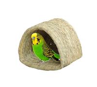 GAIALYST Cama de hierba tejida a mano, cama de conejo, casa nido para cobayas, alfombra de hierba tejida para animales pequeños, casa de hierba de conejo, casa de heno de hierba seca natural
