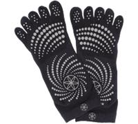 Gaiam 52204 Calcetines de Yoga, Unisex Adulto, Negro/Gris, M/L