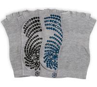 GAIAM Calcetines de yoga sin dedos, antideslizantes, gris, paquete doble - Gris GAIAM
