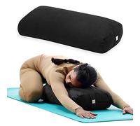 Gaiam - Cojín de Yoga, Almohada de meditación Rectangular Larga, cojín de Apoyo para Yoga restaurador y para Sentarse en el Suelo, asa de Transporte integrada, Funda Lavable a máquina