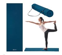Gaiam Essentials Esterilla de Yoga Premium Con Bolsa de Transporte, Azul Marino, 72 x 24 x 1/4 Pulgadas