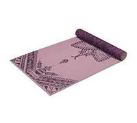 Gaiam -Estera de yoga con impresion premium, reversible, color: Inner Peace Lotus, 68-Inch x 24-Inch x 5/6mm