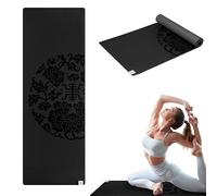 Gaiam - Estera de yoga de agarre, negro, 78-inch x 26-inch x 5 mm