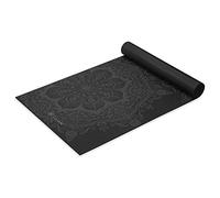 Gaiam - Esterilla de yoga con impresión prémium, extragruesa, antideslizante, para todo tipo de yoga, pilates y entrenamientos en el suelo, mandala de medianoche, 6 mm