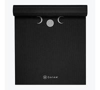 Gaiam - Esterilla de yoga con impresión prémium, extragruesa, antideslizante, para todo tipo de yoga, pilates y entrenamientos en el suelo, luna nueva, 6 mm