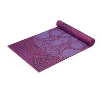 Gaiam Esterilla de yoga de alta calidad, reversible, extra gruesa, antideslizante, para todo tipo de yoga, pilates y entrenamientos de suelo, aurora lila, 6 mm