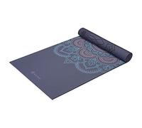 Gaiam Esterilla de yoga reversible extra gruesa antideslizante para todo tipo de yoga, pilates y entrenamiento en el suelo, ilusión morada, 6 mm