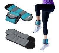 Gaiam Juego de pesas de tobillo para entrenamiento de fuerza para mujeres y hombres con correas ajustables, caminar, correr, pilates, yoga, baile, aeróbicos, ejercicios cardiovasculares (juego de 10