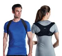 Gaiam Restore - Corrector de postura para mujeres y hombres, soporte de neopreno con correas ajustables