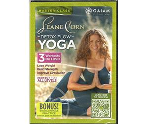 Gaiam Seane Corn Detox Flow Yoga DVD 3 Workouts on 1 DVD - Lose Weight, Build Strength, Improve Circulation