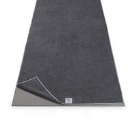 Gaiam Toalla de Yoga de Microfibra para Yoga Caliente (68 Pulgadas de Largo x 24 Pulgadas de Ancho, Color Gris