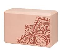 Gaiam Yoga Block Printed Yogablock Bloquear Yogastein Pilates 05-64967 Coral