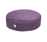 Gaiam Zafu - Cojín de meditación para yoga, almohada ergonómica de trigo sarraceno para apoyo postural, comodidad a medida con relleno ajustable, asa de transporte, versátil para pilates y relajación,