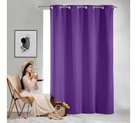 GAIFNAG Cortina Dormitorio Opaca 1 Pieza 120 x 250 cm Anti Luz Cortina Termica Aislantes Frio y Calor para Salon Habitacion Cortinas Termicas para Decoración de Bodas, Morado