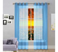 GAIFNAG Cortina para Ventana Dormitorio 80 x 160 cm Aislantes Frío Calor Luz Cortinas Largas con Ojales Cortinas Salon Cortinas para Recepción, Fiesta, Telón de Fondo, Azul Cielo