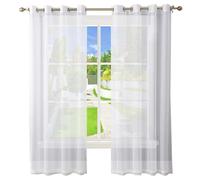 GAIFNAG Cortinas Cortinas Opacas Dormitorio 150 x 200 cm Anti Luz Cortina Termica Aislantes Frio y Calor para Salon Moderno Poliéster Decorativas Visillos para Decoración de Bodas, Blanco