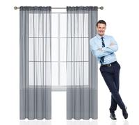 GAIFNAG Cortinas Dormitorio, Lindas Cortinas de Salon 180 x 240 cm Anti Luz Cortina Termica Aislantes Frio y Calor para Salon Cortinas Opacas Cortinas para Fiesta, Telón de Fondo, Gris Claro