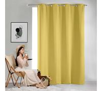 GAIFNAG Cortinas Grises Opacas 200 x 150 cm Visillo Suave Poliéster para Ventanas Balcon Color Moderna Cortina Blackout para Riel para Ventanas Salon/Cocina, Amarillo