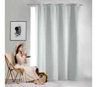 GAIFNAG Cortinas Grises Opacas 220 x 260 cm Anti Luz Cortina Termica Aislantes Frio y Calor para Salon Cortina Cocina Translúcida para Decoración de Bodas, Blanco