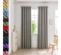 GAIFNAG Cortinas Opacas Cortinas Termicas 160 x 240 cm Anti Luz Cortina Termica Aislantes Frio y Calor para Salon Puertas de Balcón Cortinas para Decoración de Bodas, Gris Claro