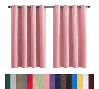 GAIFNAG Cortinas Salon, Cortinas y Visillos Blancos 150 x 220 cm Frio y Calor Opacas 100%, Termicas Aislantes Frio y Calor Cortina Habitacion Opaca Termica para Ventanas Salon/Cocina, Rosa