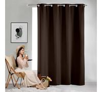 GAIFNAG Cortinas Salon Moderna 200 x 200 cm Anti Luz Cortina Termica Aislantes Frio y Calor para Salon con Ojales Cortinas Modernas para Decoración de Bodas, Marrón