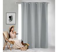 GAIFNAG Cortinas Termicas Aislantes 120 x 150 cm Visillo Suave Poliéster para Ventanas Balcon Color Moderna Cortinas Dormiotorio Cortinas Opacas para Decoración de Bodas, Gris