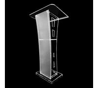 GAIIIA Stand-up Podium Soporte de podio Transparente para Iglesias, atriles portátiles y púlpitos de podios para Iglesias, presentación de plexiglás Transparente Atril de podio acrílico para i