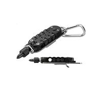 GAILY YOUTH Destornillador mini herramienta múltiple con llave hexagonal abrebotellas llave hexagonal, destornillador mágico 9 en 1 con mosquetón para reparación al aire libre, camping, pesca