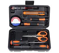 GAILY YOUTH Kit de herramientas de reparación del hogar, 9 piezas, kit de herramientas manuales para el hogar general con caja de herramientas de transporte sólida, kit de herramientas básicas para