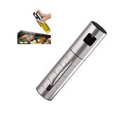 GAILY YOUTH Pulverizador de aceite de acero inoxidable, dispensador de aceite con escala, botella de aceite de cocina para freidora de aire, hornear, asar (parte superior plana)