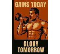 Gains Today Glory Tomorrow: A Workout Logbook to Track Strength, Cardio, Progress & Personal Records For Men